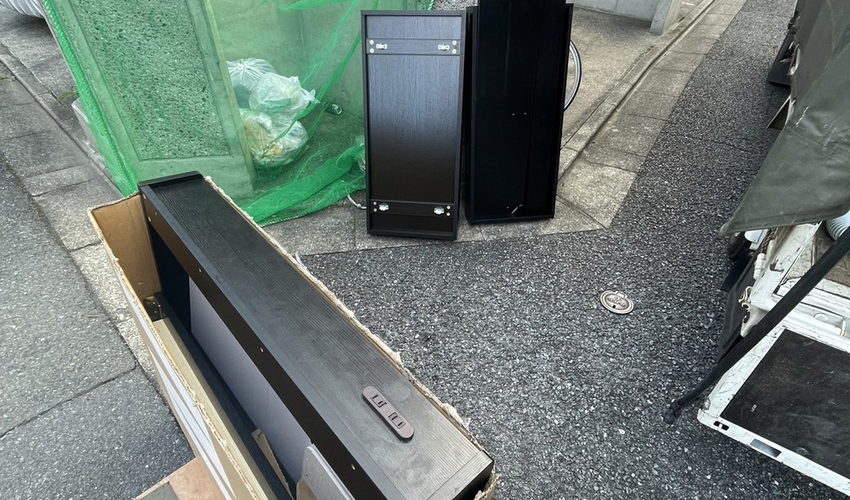 新宿区のマンションでパソコンとテレビを引き取りましたの作業前